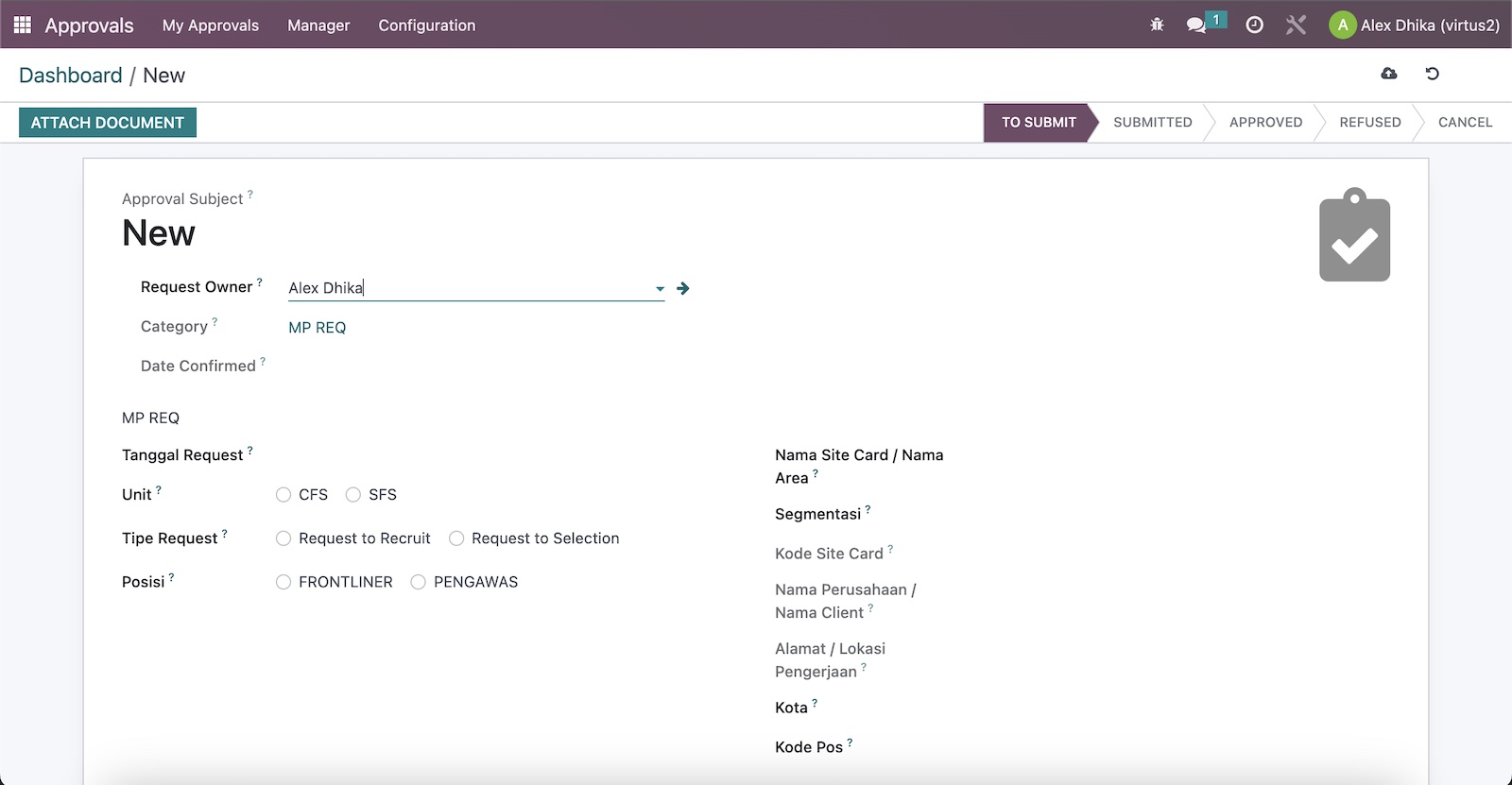 jasa implementasi odoo modifikasi document approval